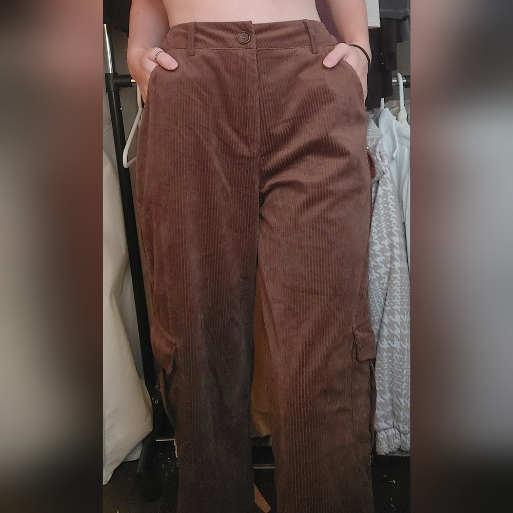 Perfect Fit Corduroy Cargo Pants